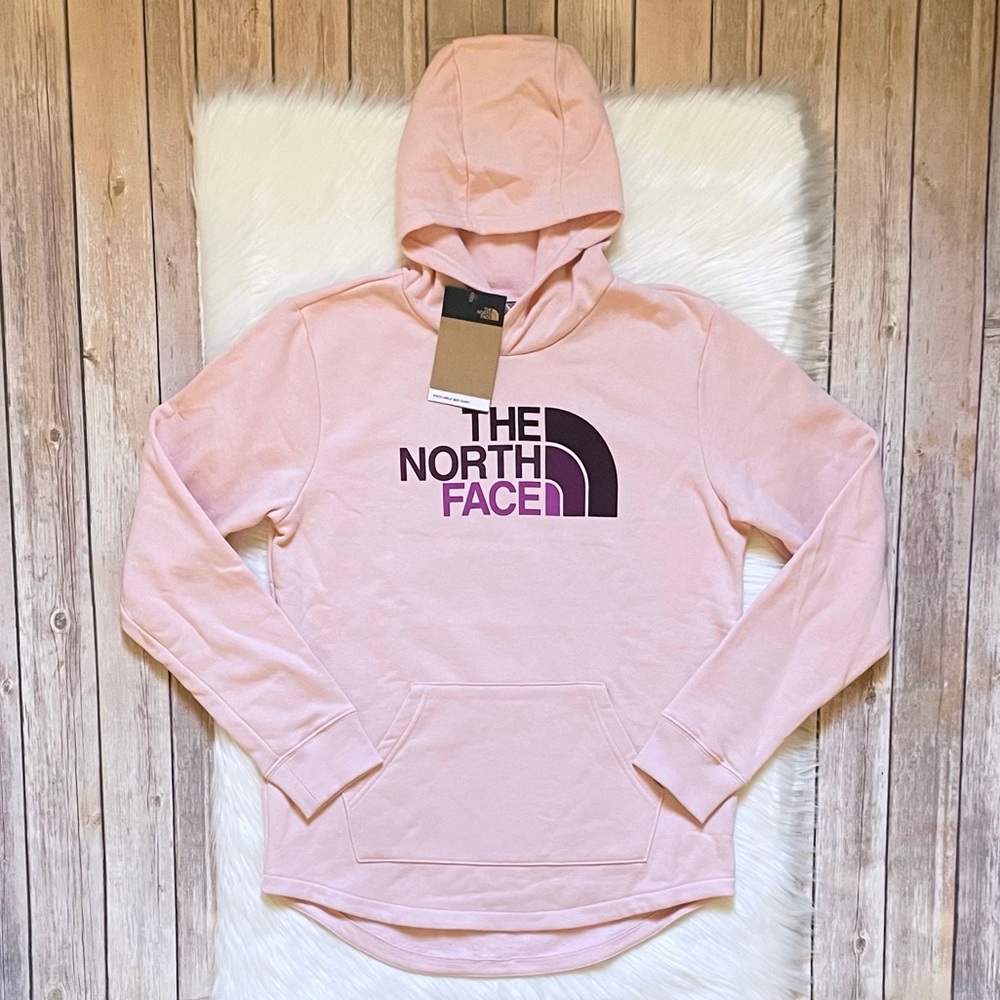 The North Face Girls’ Camp Pullover Peach Pink Hoodie